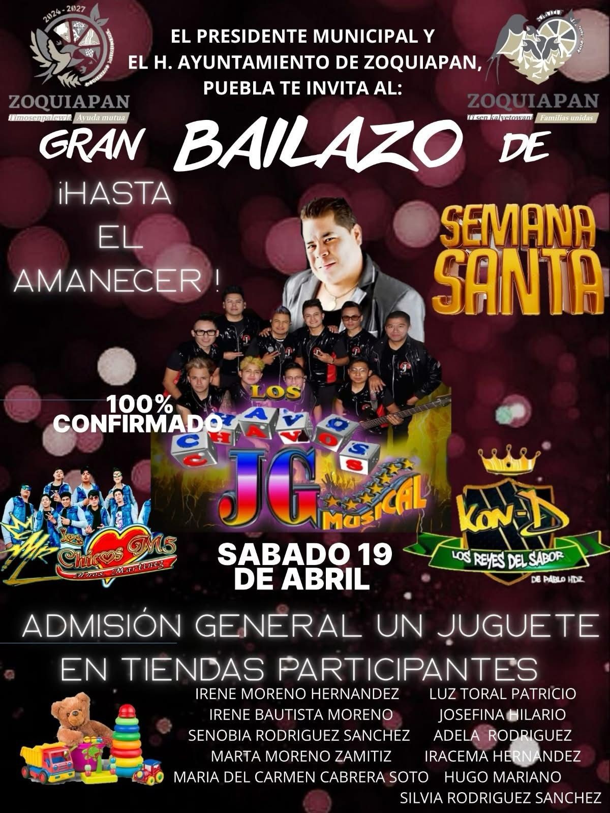 ¡No te lo puedes perder! nos vemos este 19 de abril para bailar hasta el amanecer 🎶💃
