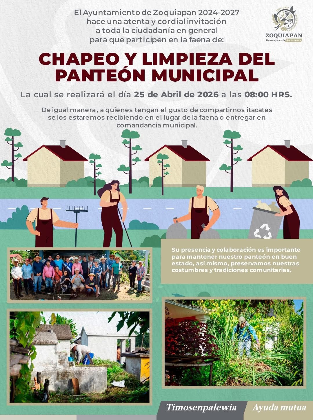 faena en el Panteón Municipal⛪.